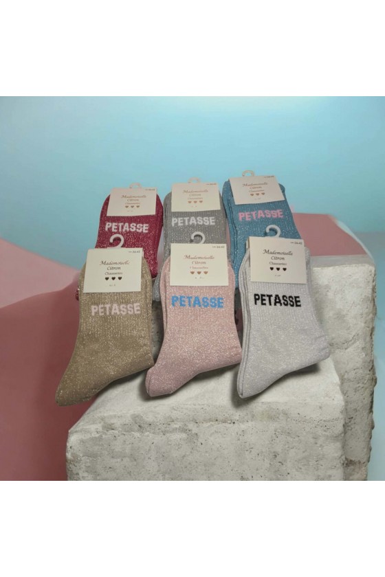 Chaussettes paillettes : Pétasse