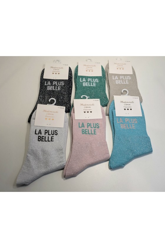 Chaussettes paillettes : La plus belle