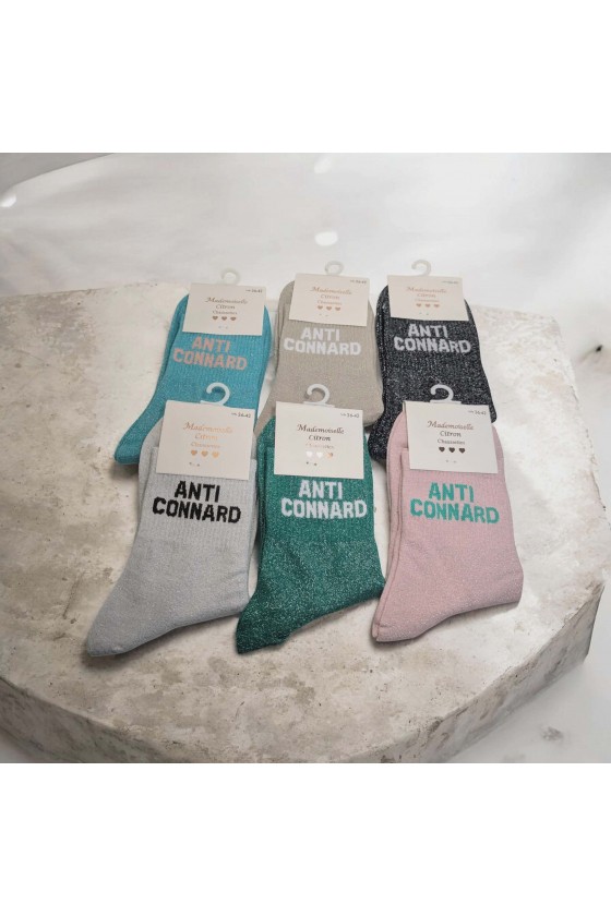 Chaussettes paillettes : Anti - Connard