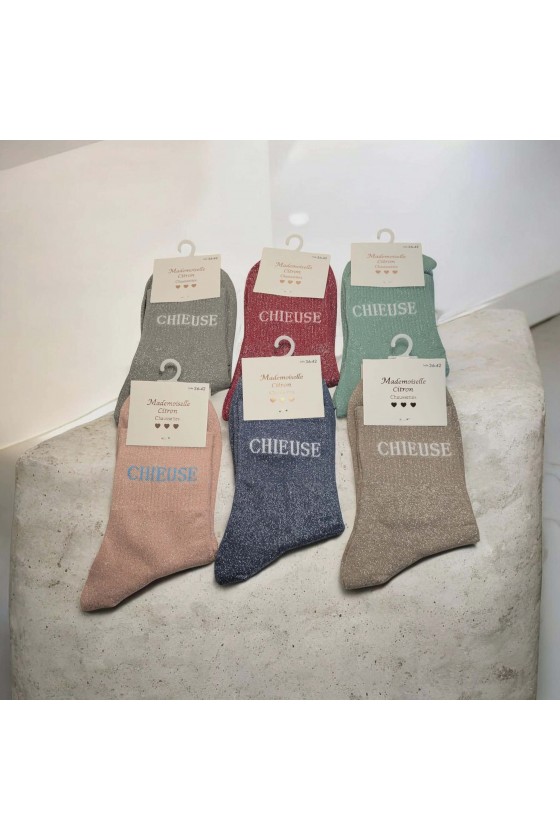 Chaussette paillette : Chieuse
