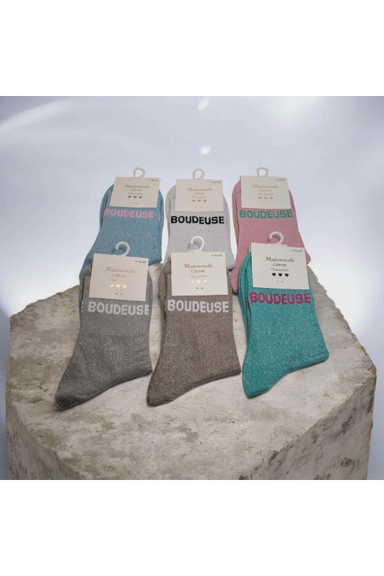 Chaussette paillette : Boudeuse