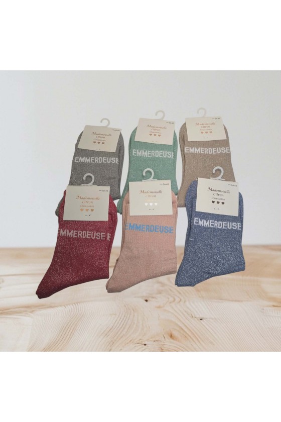 Chaussette paillette : Emmerdeuse