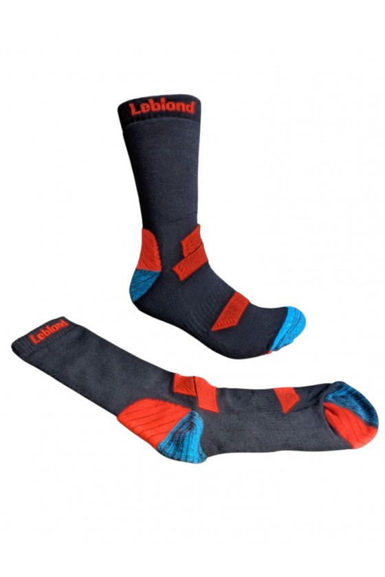 x2 Chaussettes de randonnée haute gamme , tige mi-mollet