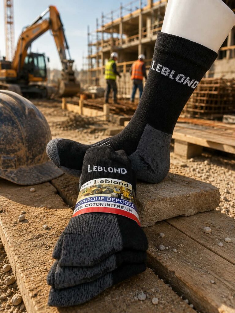 Chaussettes de travail ultra renforcées  »  résistantes à l&rsquo;usure et confortables « 