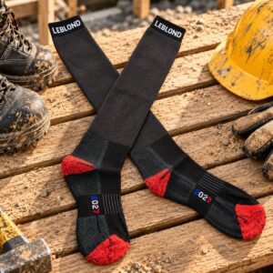 Chaussettes de travail tige haute et extra large " Idéal mollets larges "