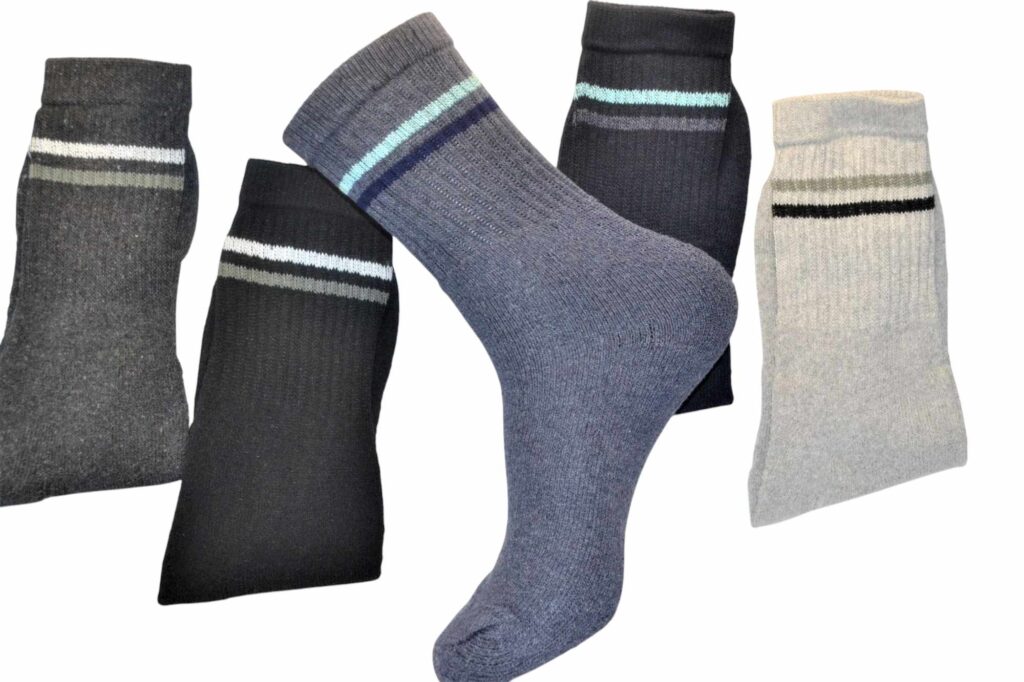 Chaussettes de sport colorées en coton