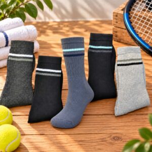 Chaussettes de sport colorées en coton