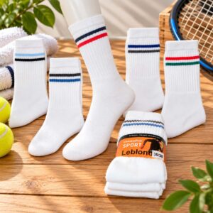 Chaussettes de sport blanches en coton