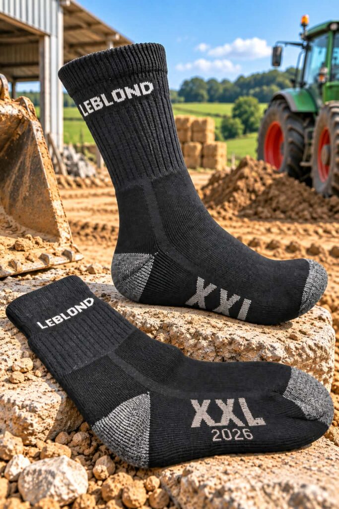 Chaussettes de travail XXL  » élastique très large  » confort longue  durée et résistantes