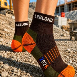Chaussettes de travail 95% de bambou intérieur " Respirante et Confortable"