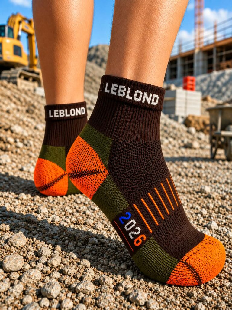 Chaussettes de travail 95% de bambou intérieur  » Respirante et Confortable »