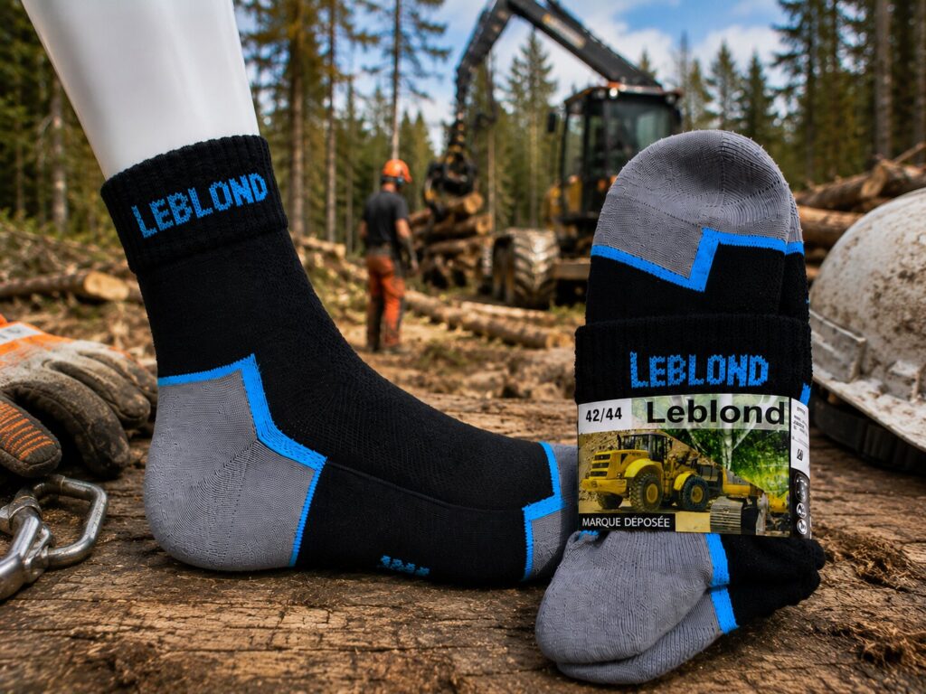 Chaussettes de travail courtes en bambou  » respirantes, anti – odeur, renforcées  » idéal été