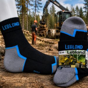 Chaussettes de travail courtes en bambou " respirantes, anti - odeur, renforcées " idéal été